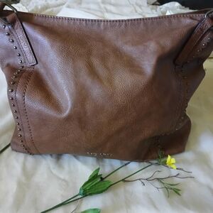 Michael Kors Brown Leather Shoulder Bag